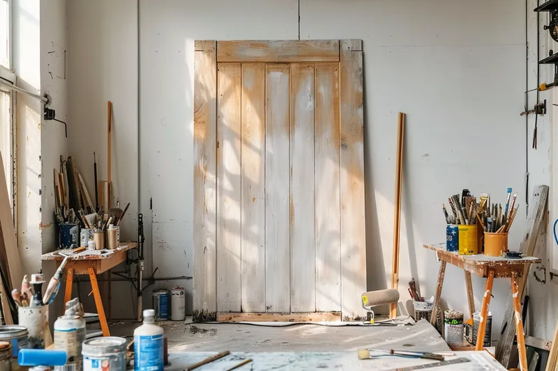 pintar puertas de madera con rodillo: descubre técnicas efectivas